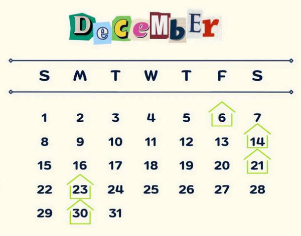 auspicious dates in December 2024