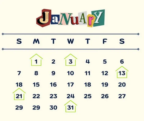 auspicious dates January 2024