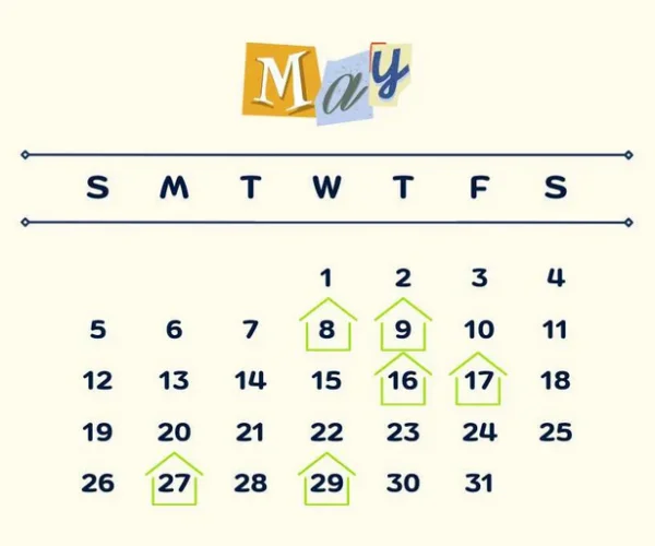 auspicious dates in May 2024