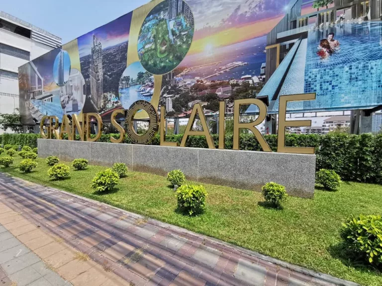 outside view of grand solaire condos pattaya